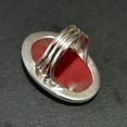 thumbnail image 4 of Natural Certified Red Coral Gemstone Moonga Astrological Ring 925 Sterling Silver Handmade Birthstone Jewelry Ring For Men, 4 of 4