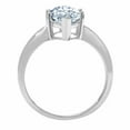thumbnail image 2 of 2.5 ct Marquise Cut Natural Aquamarine Solitaire 18K White Gold Womens Engagement Ring, 2 of 5