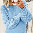 thumbnail image 5 of Womens Sweaters Casual Long Sleeve Pullover Sweaters Crewneck Soft Knit Jumper Top, 5 of 5