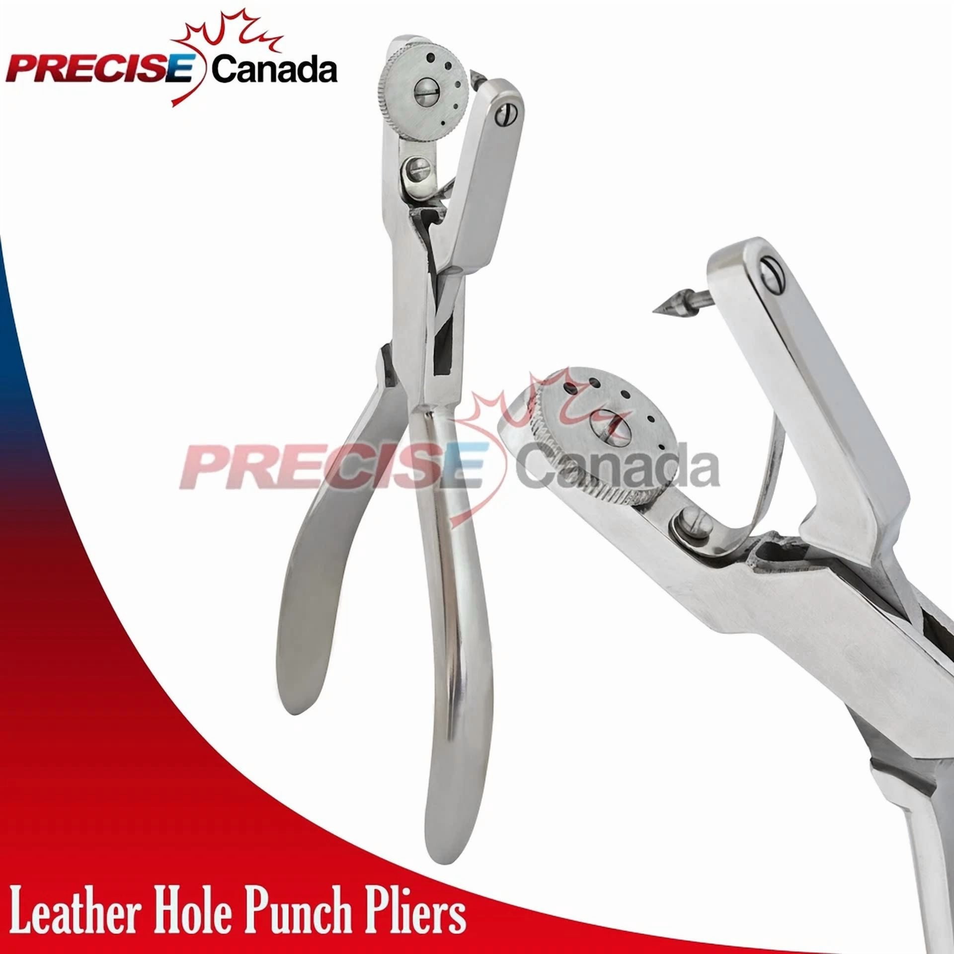 BUTTERFLY- Professional Leather Hole Puncher Pliers Tool For Belts, Watch Bands Multi-Size