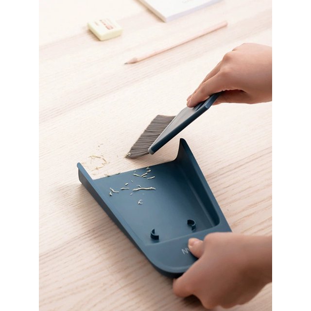 Juego de recogedor y cepillo, mini escoba y recogedor, juego de cepillo y recogedor de escoba, cepillo de limpieza de escritorio, herramienta de limpieza manual para oficina para TUNC Sencillez