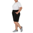 thumbnail image 4 of Athletic Works Women's Plus Size 9" French Terry Drawstring Lounge Shorts, Size 1X-5X, 4 of 7