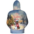 thumbnail image 2 of Merry Christmas Woofmas Xmas Noel Doberman Pinscher Santa Snowman All Over Print 3D Hoodie Unisex Merch Hoodies Doberman Dog Lover Gifts - 13016, 2 of 6