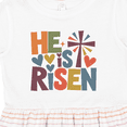 thumbnail image 4 of Inktastic He is Risen Religious Inspirational Girls Toddler Dress, 4 of 5