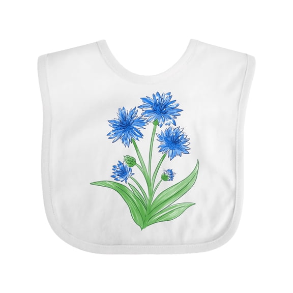 Inktastic Cornflower Boys or Girls Baby Bib