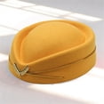 thumbnail image 2 of Summer Sales LSONABXA Saving $5 Yellow Berets for Women Under $5 Hat Plane Cap Imitation Cosplay Stage Performance for Women Ladies Women Beret, 2 of 5