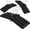 Black, variant on Premium Padded Clothing Hangers, Set of 12 Non-Slip Fabric Hangers for Women's Sweaters, Dresses, Coats & Delicate Garments, Black