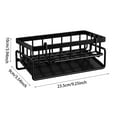 thumbnail image 3 of Stainless Steel Kitchen Shelf Drainer, Organizer for Soap/Sponge/Wipes, Space-Saving, Easy to Clean, 3 of 6