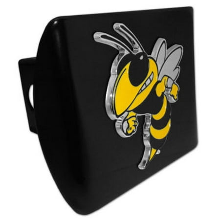 Ncaa Georgia Bulldogs Hitch Cover - Georgia Tech Buzz Emblem on Black Hitch Cover