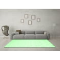 thumbnail image 3 of Ahgly Company Indoor Square Solid Emerald Green Modern Area Rugs, 3' Square, 3 of 4