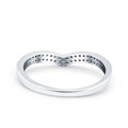 thumbnail image 6 of Half Eternity Ring Wedding Engagement Band Size-5 Simulated CZ 925 Sterling Silver, 6 of 7