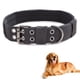 thumbnail image 1 of Xiao Hua Collar táctico ajustable para perros de nailon militar con hebilla de metal resistente, antidesgaste, cinco niveles de ajuste, apto para perros medianos y grandes, color negro L, 1 of 5