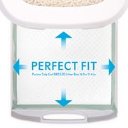 20ct Paw Inspired Cat Pads, Generic Refills for Tidy Cats Breeze Cat Litter Box Pads System, Cat Pee Pads 16.9 x 11.4 inch