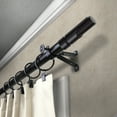 thumbnail image 2 of Paxon 13/16" Bay Window curtain rod 20"-36", 38"-72" - Black,(ABay-66-2), 2 of 4