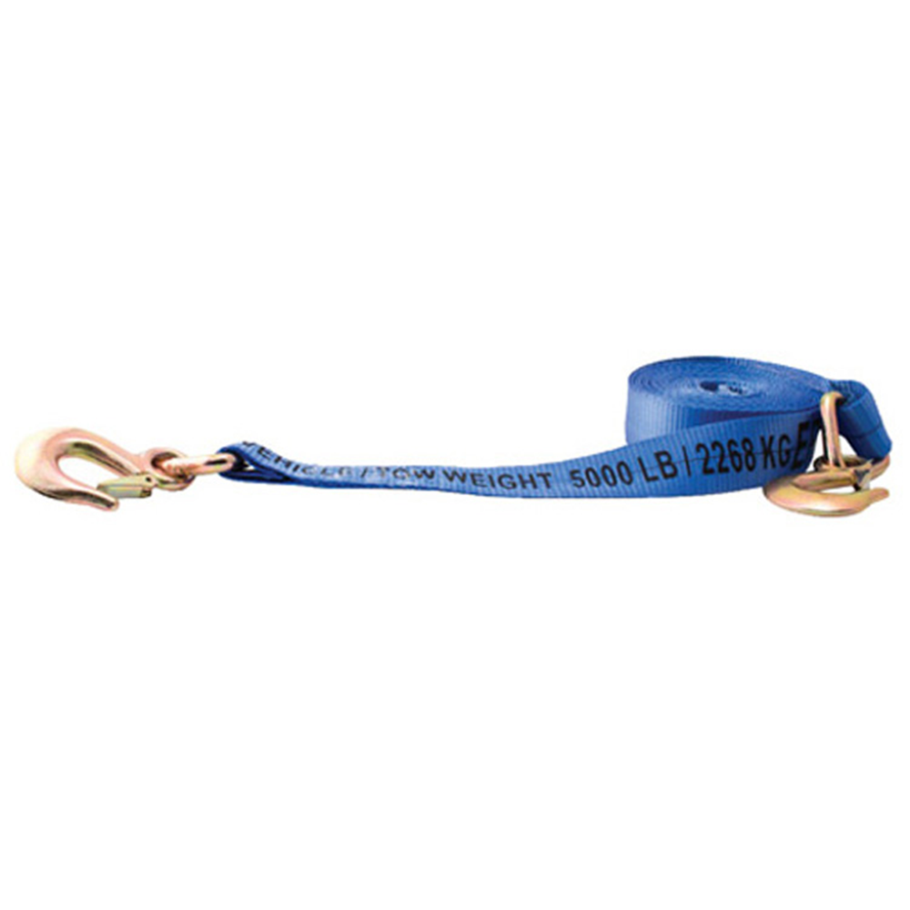 2" X 20' 10,000 LB TOW STRAP WITH SAFETY STRAP HOOK