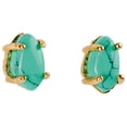 thumbnail image 1 of Aretes Mujer LuckyLy con Cuarzo Rosa Lapislázuli o Turquesa Baño de Oro 18k Modelo Ivy UNITALLA, 1 of 6