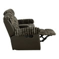 thumbnail image 6 of Furniture of America Gortier Transitional Fabric Indoor Manual Reclining Loveseat with USB, Brown, 6 of 9