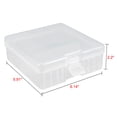 thumbnail image 4 of Caja de almacenamiento de baterías portátil única Bargains, contenedor protector transparente para baterías AA, 4 of 4