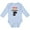 AE-Light Blue, variant on Labrador Retriever Dog Black Lab Boys or Girls Long Sleeve Baby Bodysuit