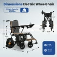 thumbnail image 4 of STACOO Electric Wheelchair for Adults, 500W Motorized Wheelchair with 20+ Travel Range, All Terrain Portable Electric Wheelchair for Seniors 350LB Capacity, 4 of 10