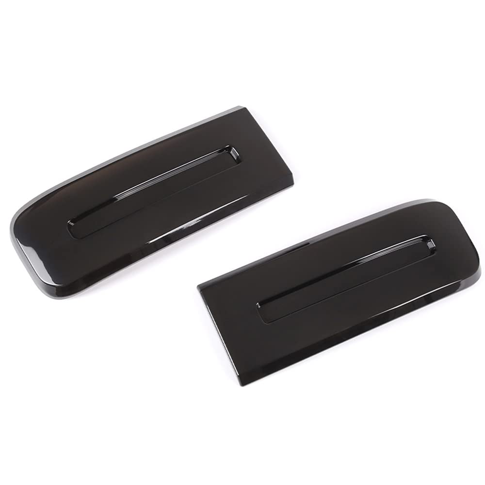 Gloss Black Rear Tail Lamp Add-On Cover Lenses For Mercedes 2019-up W463A G-Class G500 G550 G63 AMG, Fit Over OEM Red Covers