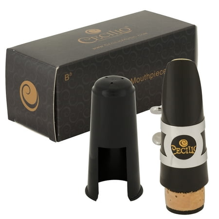 Cecilio Bb Clarinet Mouthpiece with Ligature and (Best Bass Clarinet Ligature)