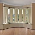 thumbnail image 2 of 3/4" Dia Adjustable 6 Sided Bay Window Curtain Rod 28 to 48" (each side) in Black with Matthias Finials,(6Bay-88-2), 2 of 3