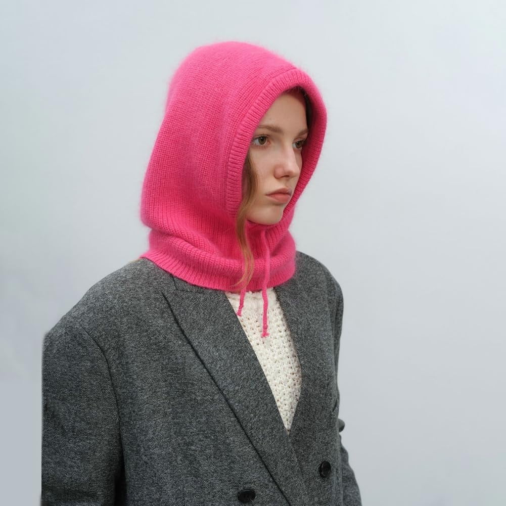 CoCoMangos Pull on Beanie Hats for Women Men with Scarf Womens Balaclava Trendy Winter Hats Cold-Proof Bonnet Knit Beanies for Guys