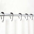 thumbnail image 6 of Bath Bliss 12 Pack Steel Shower Curtain Rings in Bronze, 6 of 6