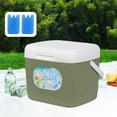 thumbnail image 1 of Nevera portátil de 15 l resistente a fugas para hombres y mujeres, ideal para bebidas frías y calientes, conciertos Verde, 1 of 8