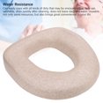 thumbnail image 3 of Raised Toilet Cushion, Soft EPP Material Universal Fit Comfortable Toilet Seat Riser for Seniors with High Density Foam, Washable Reusable for Home Use, 3 of 7