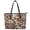 Brown Cow, variant on ZUXONGSY Ghost Pumpkin Bat Print Handbag for Women Multifunctional Travel Purse Fashion Top Handle Satchel with Zippered for Dating Shopping