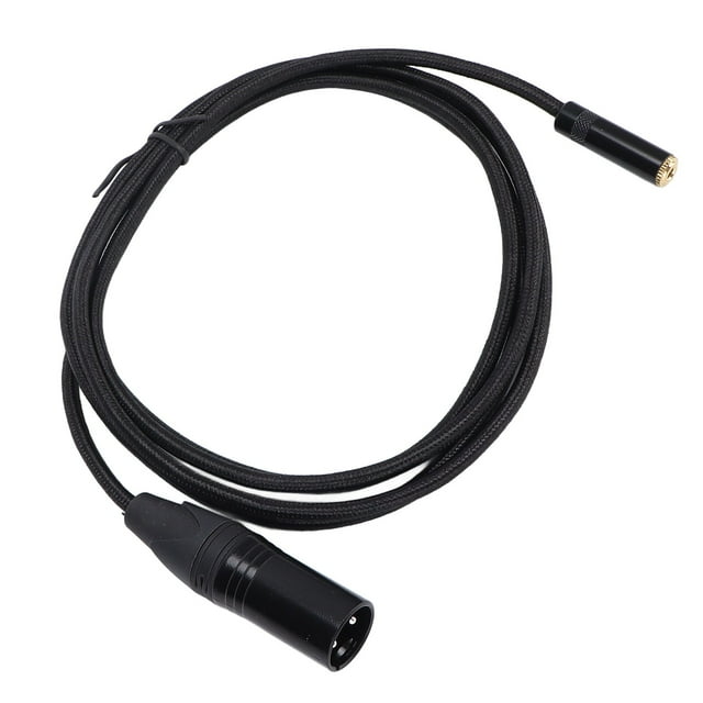 XLR Connector Cable, 2m / 6.6ft 3.5mm Female To 3 Pin XLR Male Cable Aluminum Alloy Shell Minimal Signal Loss For Tablets For Amplifiers