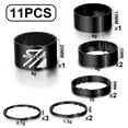 thumbnail image 3 of BUCKLOS 11PCS Headset Spacer Bike 1-1/8 Fork Stem Aluminum Carbon Fiber Washer - 20 15 10 5 3 2 mm Mountain Bikes Road Bicycle Threadless Ultralight Headset Spacers, fit MTB Road BMX Folding Bikes., 3 of 8