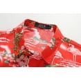 thumbnail image 5 of SSLR Hawaiian Shirt for Men Flamingo Short Sleeve Casual Button Down Shirts Summer Beach Shirt, 5 of 9