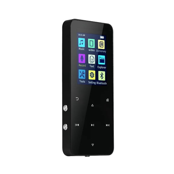 128GB MP3 Player with Bluetooth 5.2 Built-in Speaker HiFi Lossless Audio FM Radio Recorder E-Book Metal Body Gray-