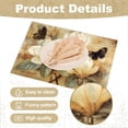 thumbnail image 3 of Magnolia Flowers Vintage Placemats Set of 6 17.7x11.8 Inch Magnolia Floral Printed Washable Table Mats Spring Summer Flowers Retro Dinner, 3 of 9