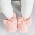 thumbnail image 3 of Bonario Baby Girls Dress Shoes Infant Mary Jane Bowknot Flats None-Slip Sole Princess Shoes for Newborn 3-18 Months, 3 of 6