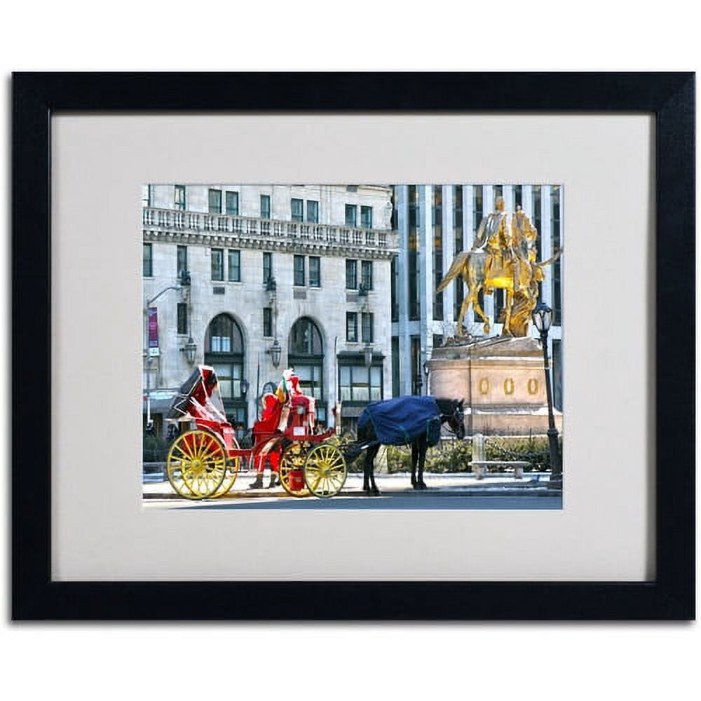 Trademark Fine Art "Central Park 2" Matted Framed Art by CATeyes