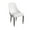 White, variant on LeisureMod Allure Dining Chairs Modern Upholstered Seat and Back Solid Wood Legs Contemporary for Kitchen and Dining Room in White Black