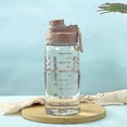 thumbnail image 1 of Botellas de agua Botella de agua de gran capacidad de 1500ml, jarras portátiles para deportes al aire libre, taza de agua graduada transparente, 1 of 4