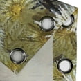 thumbnail image 4 of Ambesonne Floral Grommet Curtain, Abstract Art Style Asters, 50"x60", Mustard Khaki Black, 4 of 5