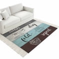 thumbnail image 4 of Laundry Room Washable Area Rug 3'x5',Wash Dry Fold Repeat Splicing Colorful Wood Woven Cotton Tassels Kitchen Rugs,Non Slip Indoor Door Mat Throw Carpet for Entryway Living Room Nursery Laundry Room, 4 of 9