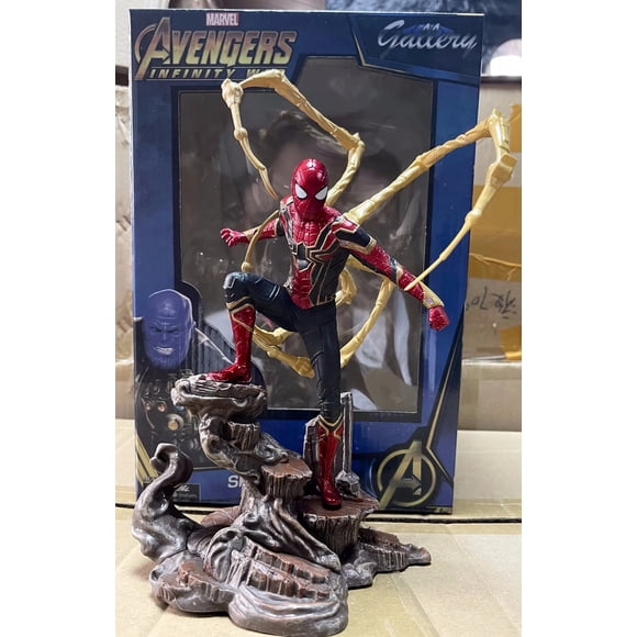 Iron Spider Action Figure Model Statue with Accessories Box Set