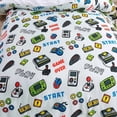 thumbnail image 3 of 3D Cartoon Color Game Pattern Quilt Cover Set Bedding Set Duvet Cover, 3 of 10