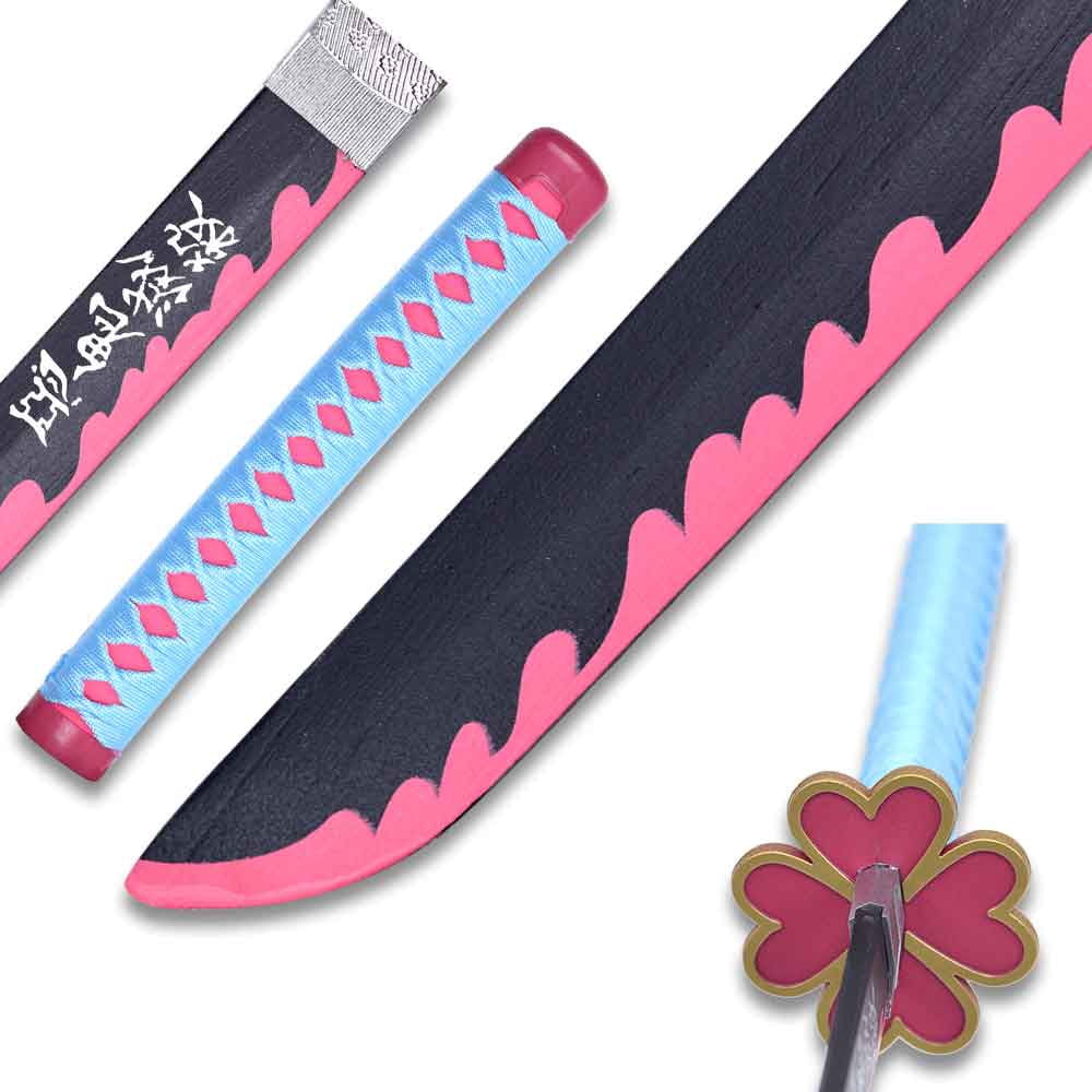 Demon Slayer: Kimetsu no Yaiba - Mitsuri Kanroji Wood Katana Replica with Scabbard, 41 in