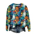 thumbnail image 5 of Womens Halloween Sweatshirts Fashion Graphic T Shirts Long Sleeve Pullover Tops Fall Clothes 2025, 5 of 6