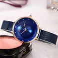 thumbnail image 5 of Reloj Mujer Elegante Blue And Silver Steel Bracelet Watches Curren New Fashion Women's Dress Quartz Wristwatch Relogio Femenino - Quartz Wristwatches, 5 of 7