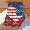 thumbnail image 5 of Womens 4th of July Smocked Strapless Pleated Tube Tops Pariotic Print Strapless Pleated Bandeau Tunic Sleeveless Tank Tops, 5 of 5