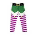 thumbnail image 2 of ATOGUTA Ballet Leggings for Girls Size 3T-8 Cute Stretch Athletic Leggings Kids High Waisted Christmas Pants Purple, 2 of 5